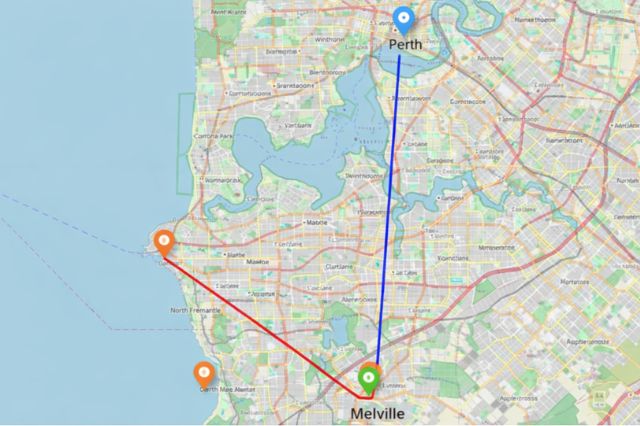 Map Melville Western Australia​ Applecross, Attadale, Bicton, Booragoon, Brentwood, Bull Creek, Kardinya, Leeming, Melville, Mount Pleasant, Murdoch, Myaree, P